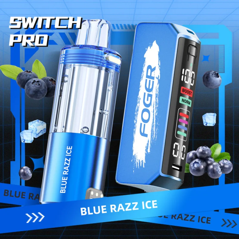 Blue Razz Ice Foger Switch Pro Kit 30K Puffs.